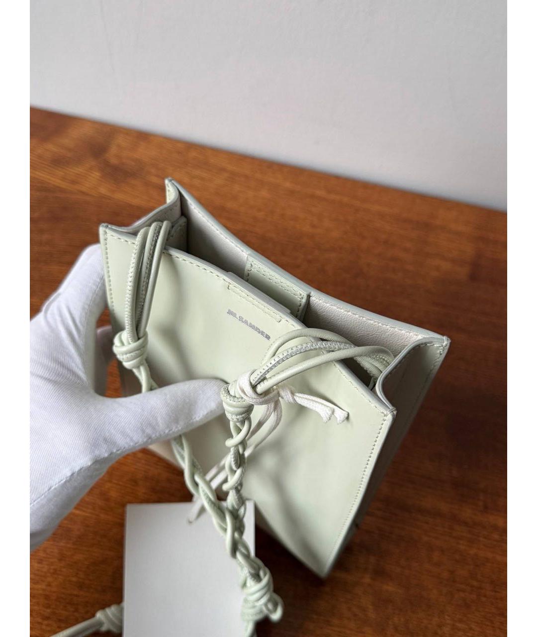 JIL SANDER Салатовая кожаная сумка через плечо, фото 7