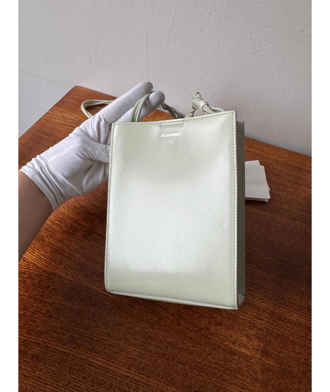 JIL SANDER Салатовая кожаная сумка через плечо, фото 4