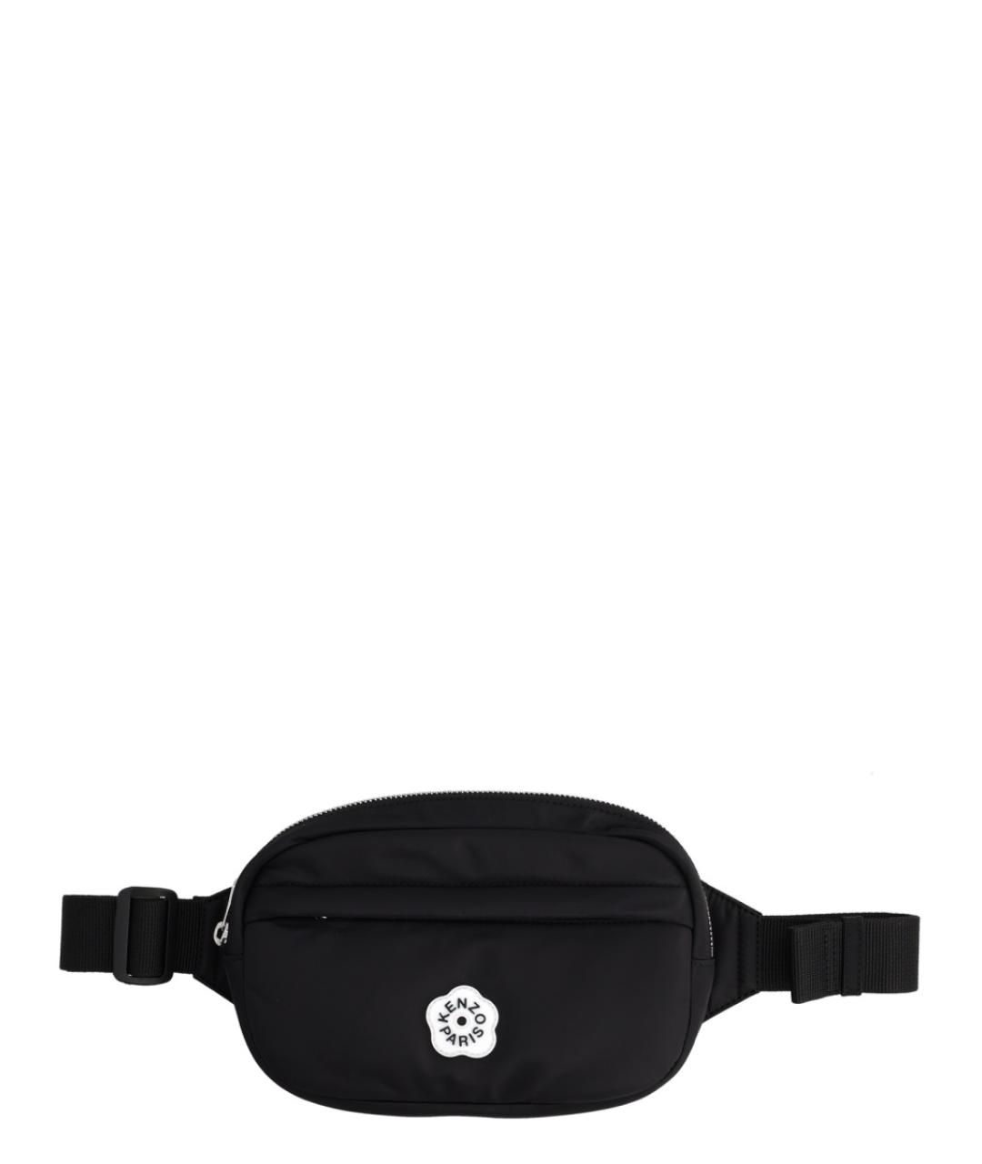 KENZO Черная синтетическая поясная сумка, фото 1