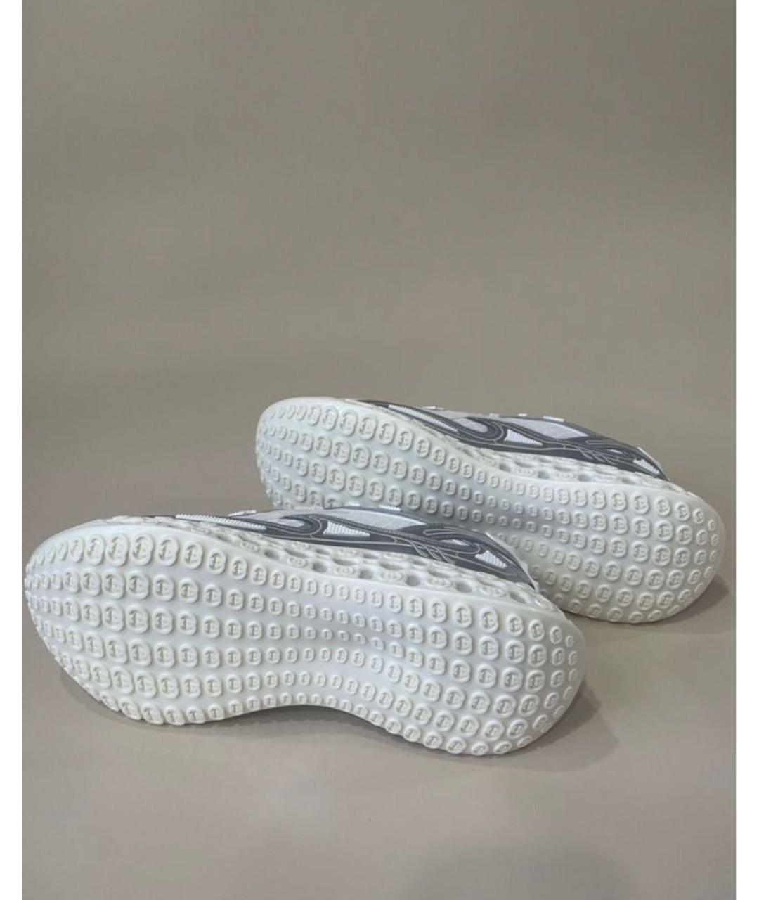 GUCCI Серебряные резиновые низкие кроссовки / кеды, фото 6