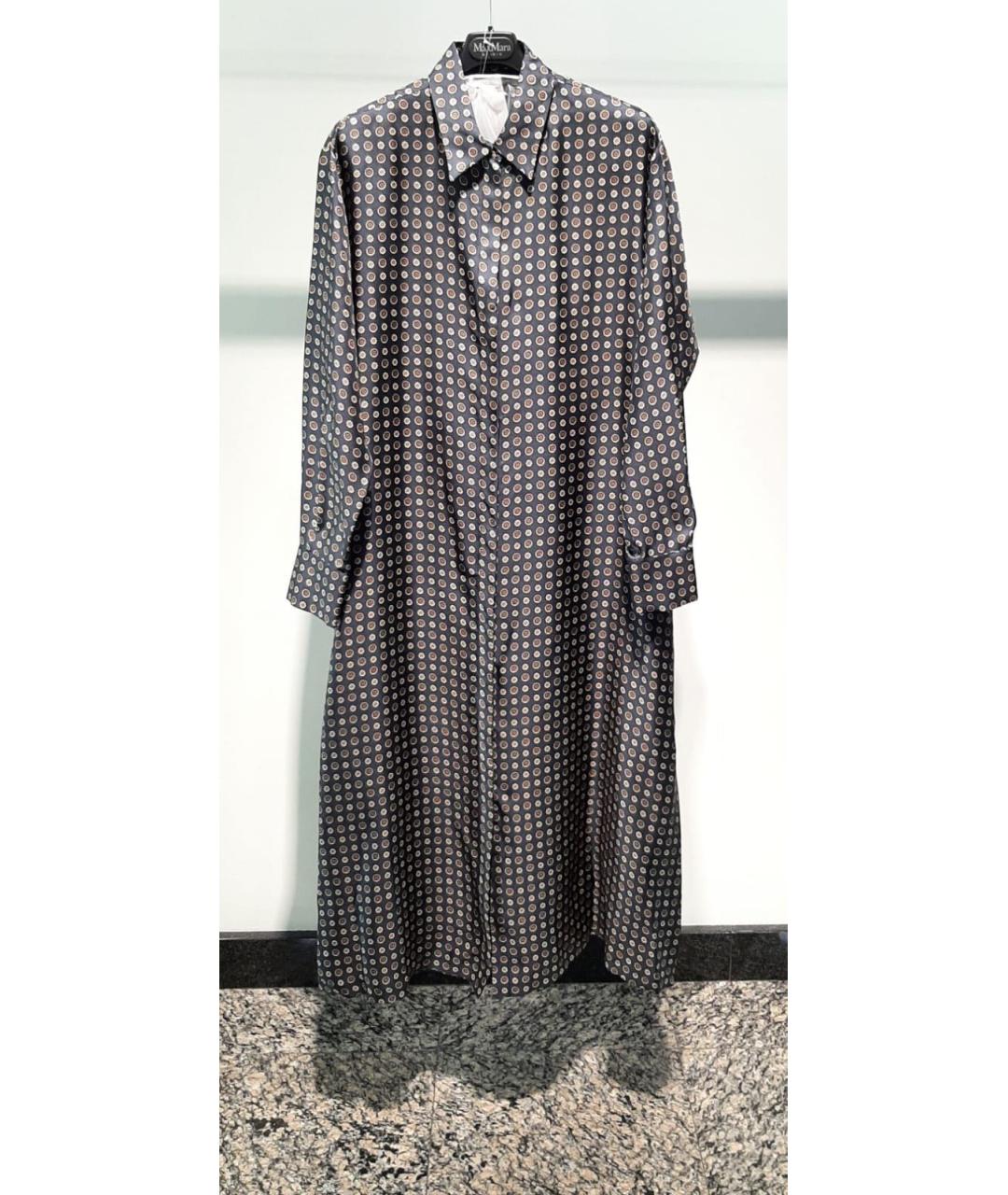 MAX MARA STUDIO Серое повседневное платье, фото 2