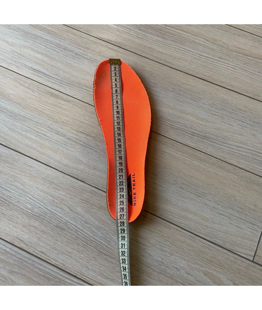 NIKE Бежевые текстильные низкие кроссовки / кеды, фото 6