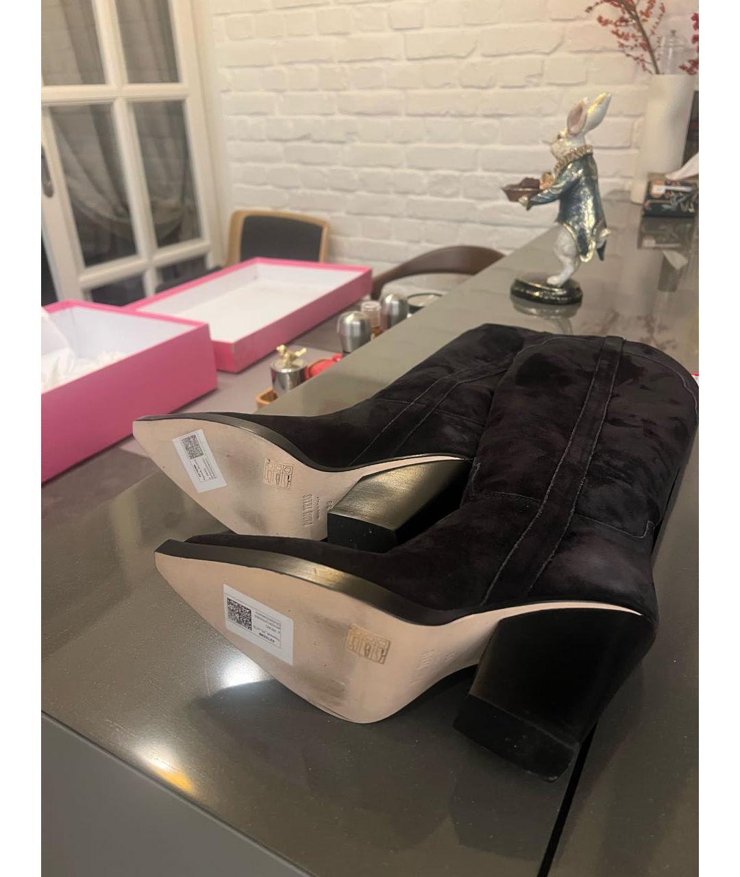 PARIS TEXAS Черные замшевые сапоги, фото 3