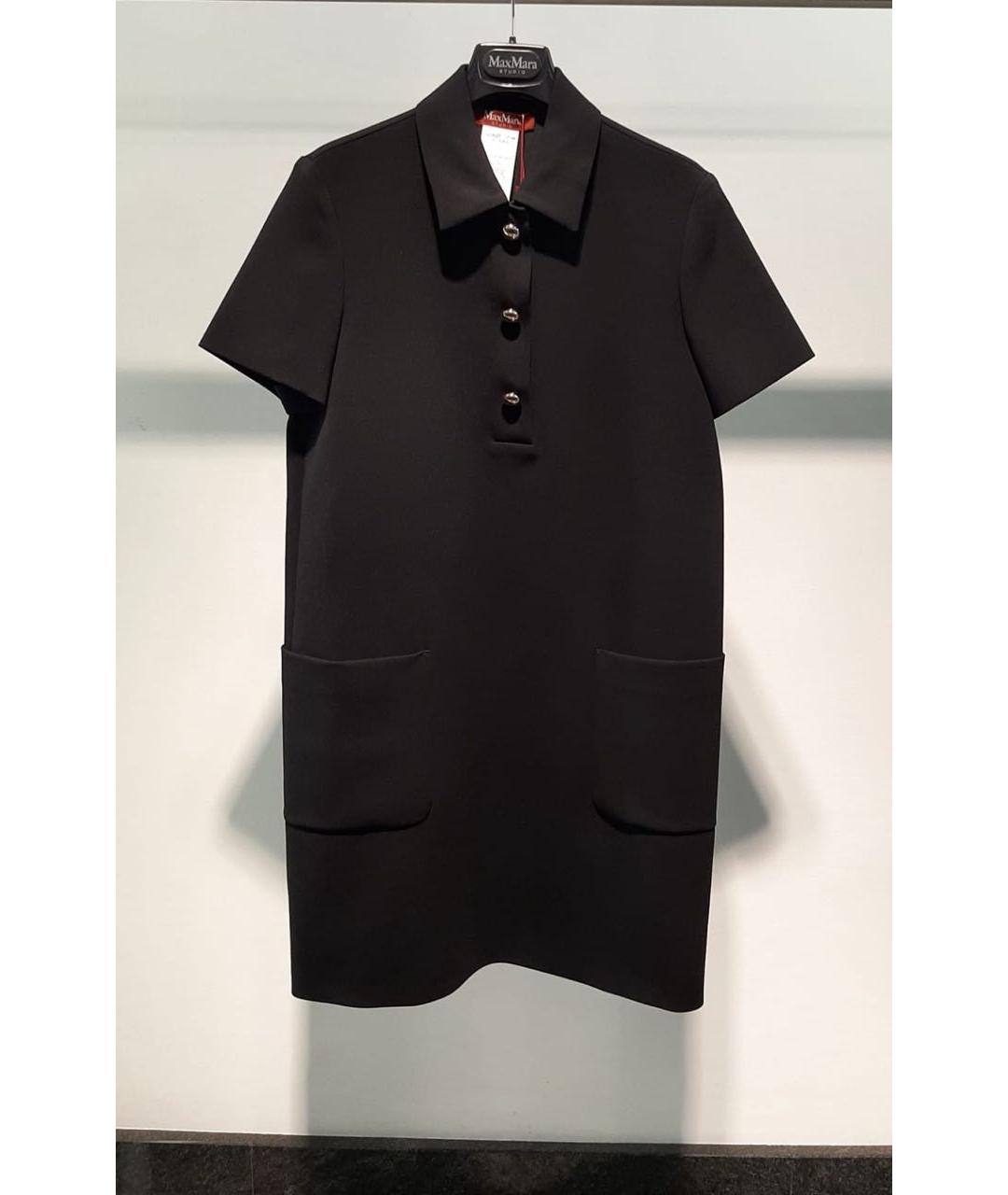 MAX MARA STUDIO Черное повседневное платье, фото 3