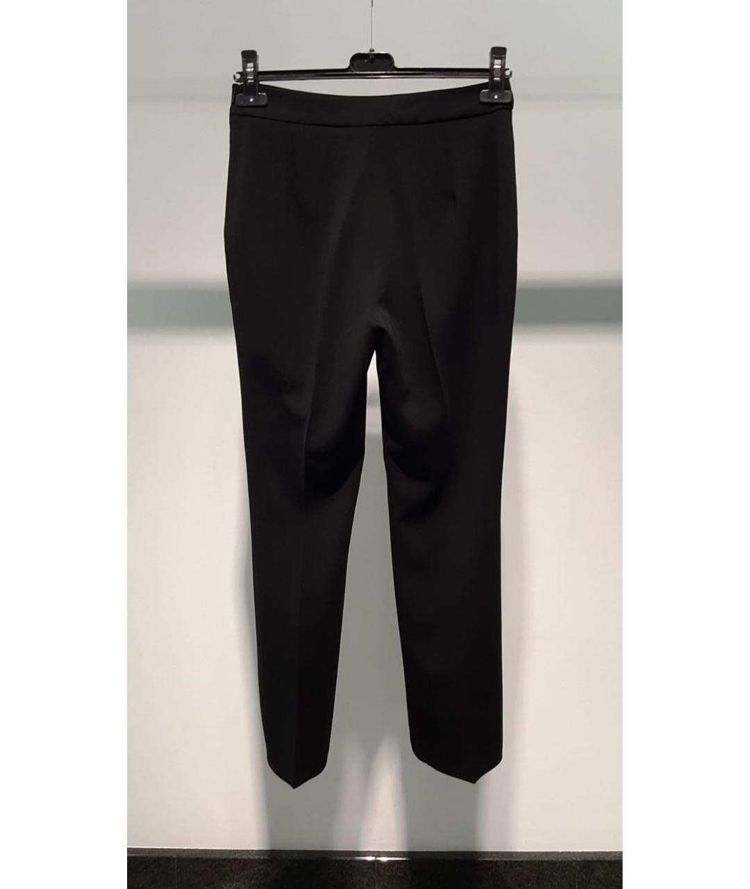 MAX MARA STUDIO Черные прямые брюки, фото 2