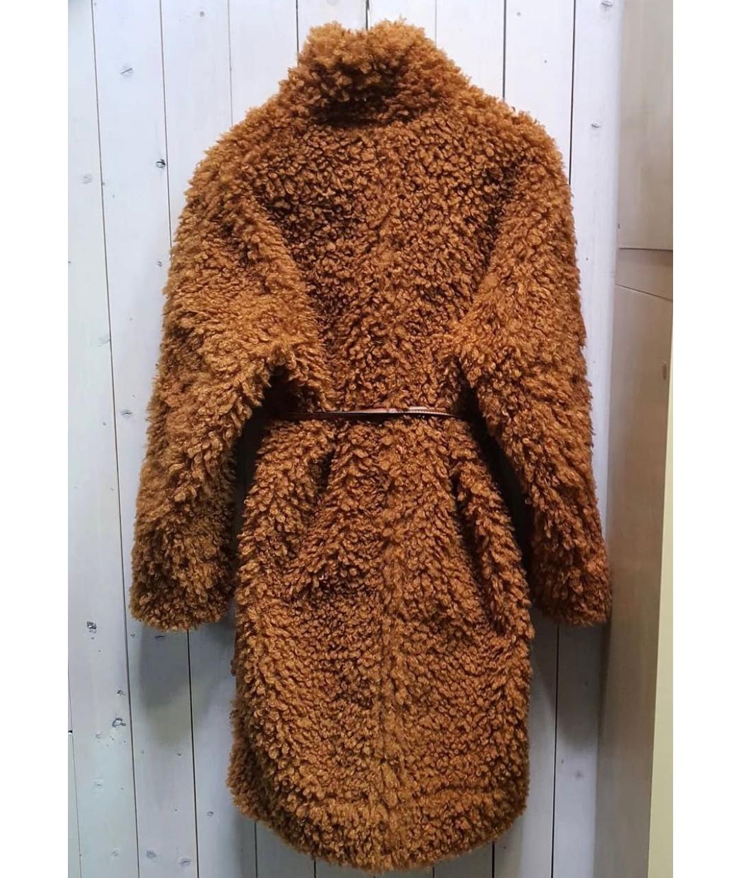 STELLA MCCARTNEY Оранжевая меховая шуба, фото 2