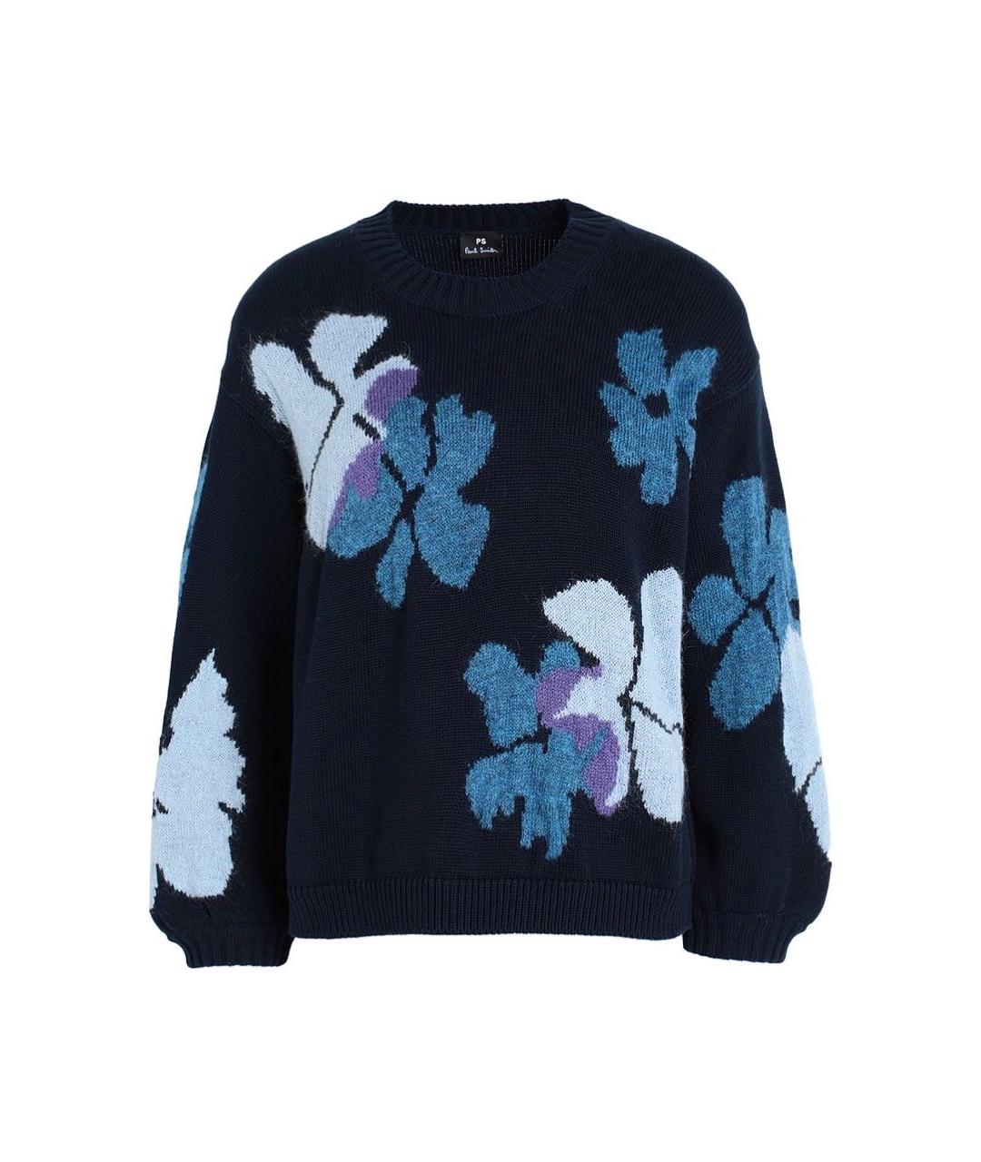 PAUL SMITH Темно-синий хлопковый джемпер / свитер, фото 9