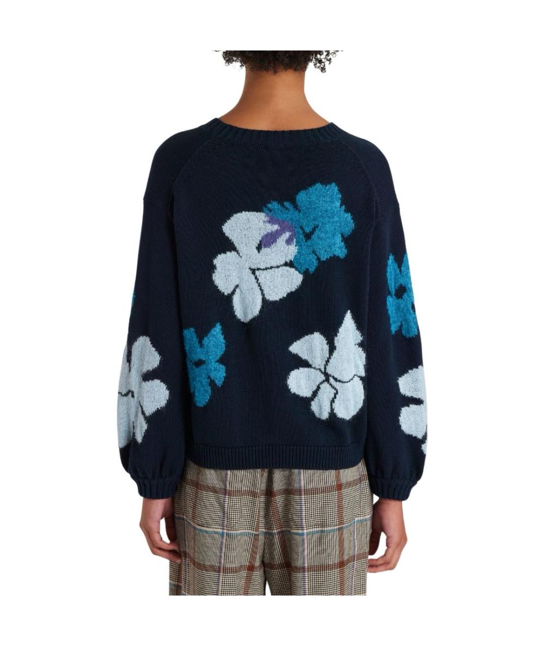 PAUL SMITH Темно-синий хлопковый джемпер / свитер, фото 3