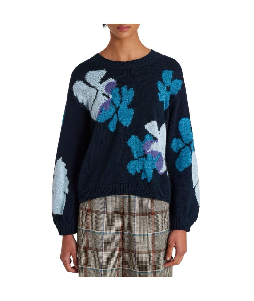 PAUL SMITH Темно-синий хлопковый джемпер / свитер, фото 2