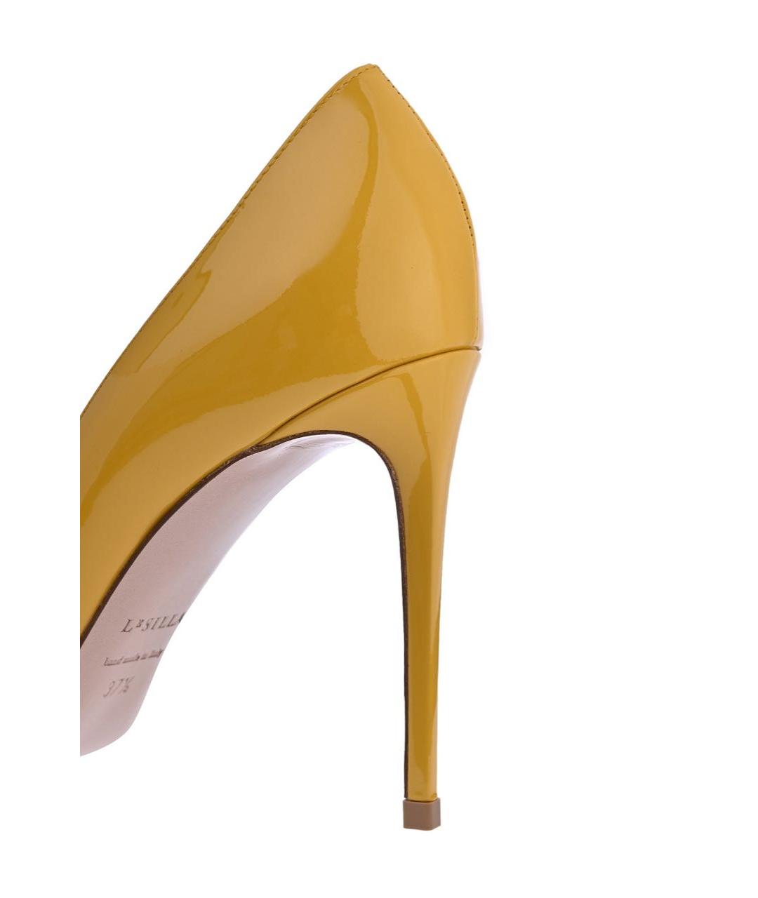 LE SILLA Желтые туфли из лакированной кожи, фото 3