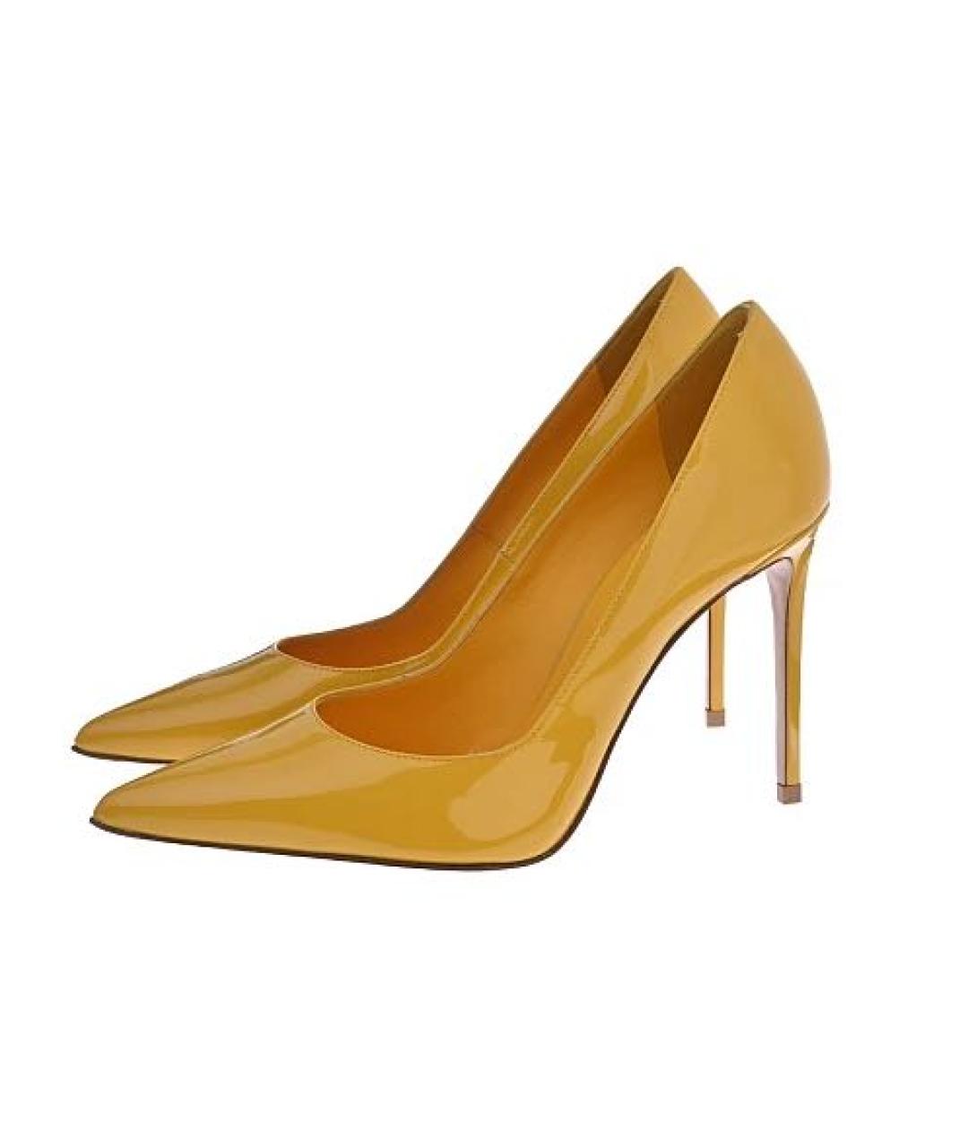 LE SILLA Желтые туфли из лакированной кожи, фото 2