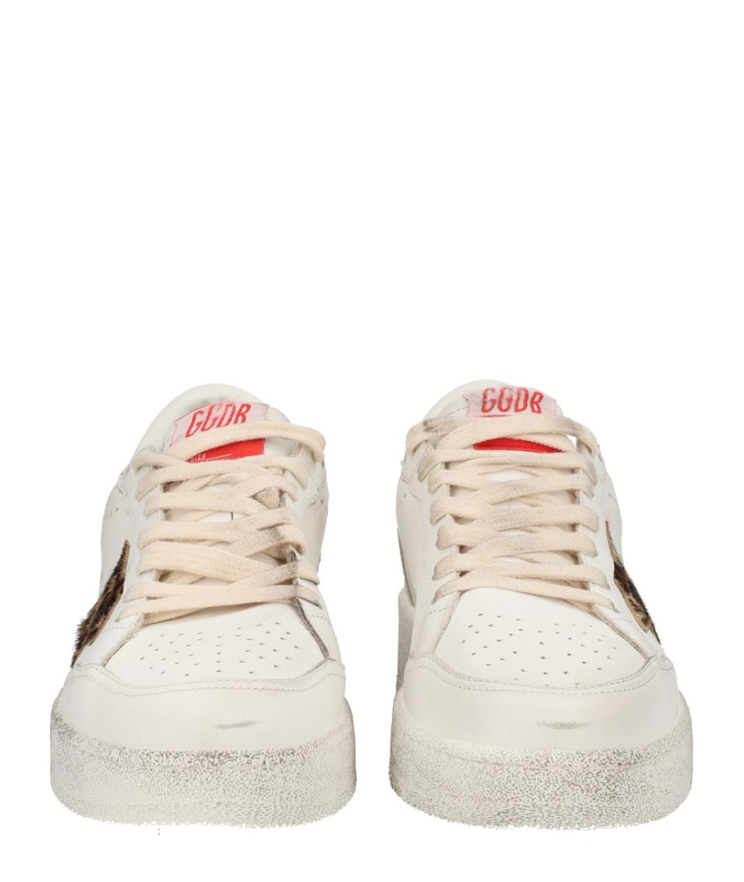 GOLDEN GOOSE DELUXE BRAND Белые кожаные кроссовки, фото 2