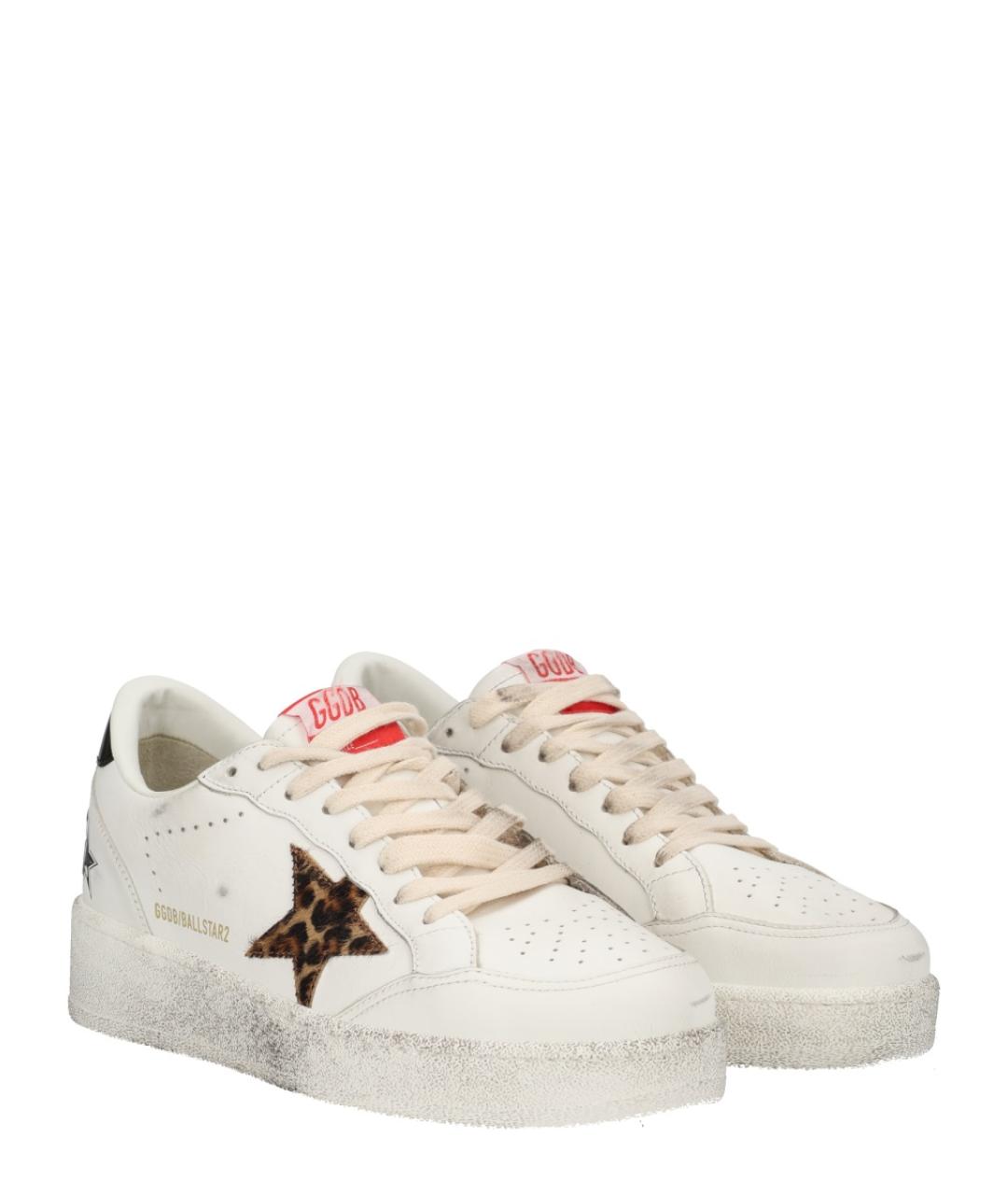 GOLDEN GOOSE DELUXE BRAND Белые кожаные кроссовки, фото 6