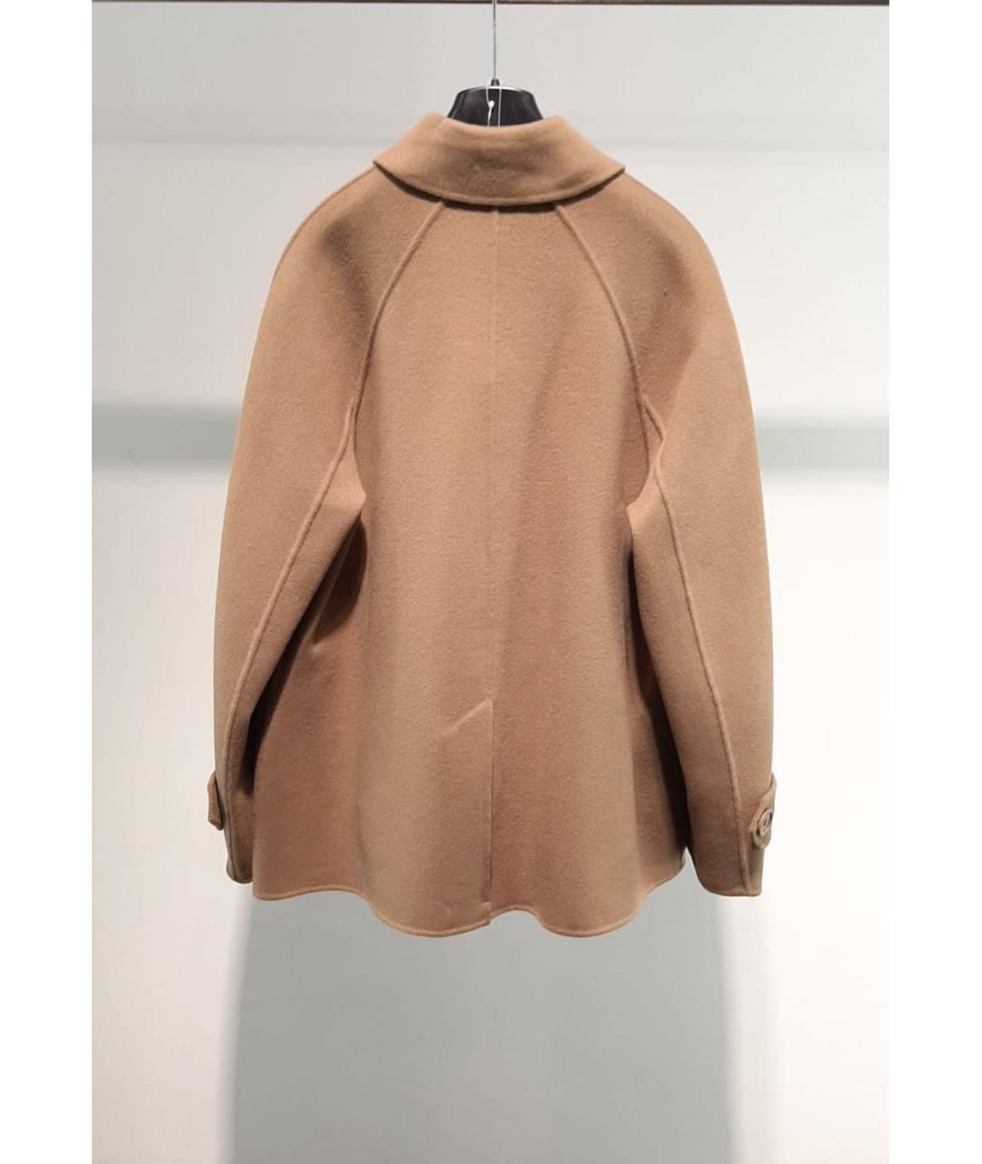 'S MAX MARA Коричневое шерстяное пальто, фото 2