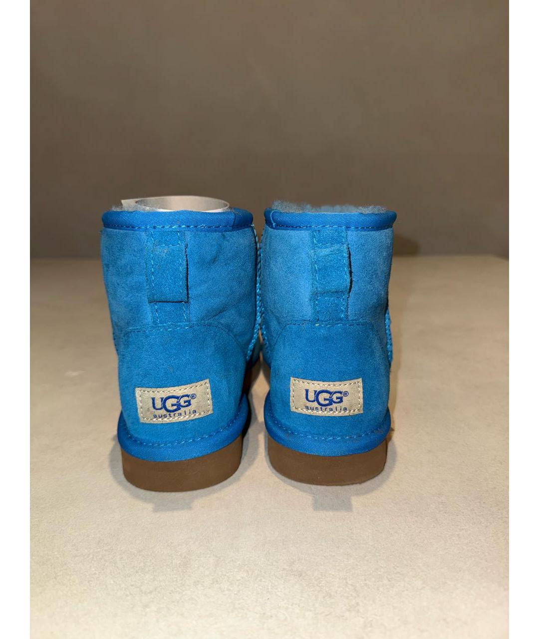 UGG AUSTRALIA Синие замшевые полусапоги, фото 2