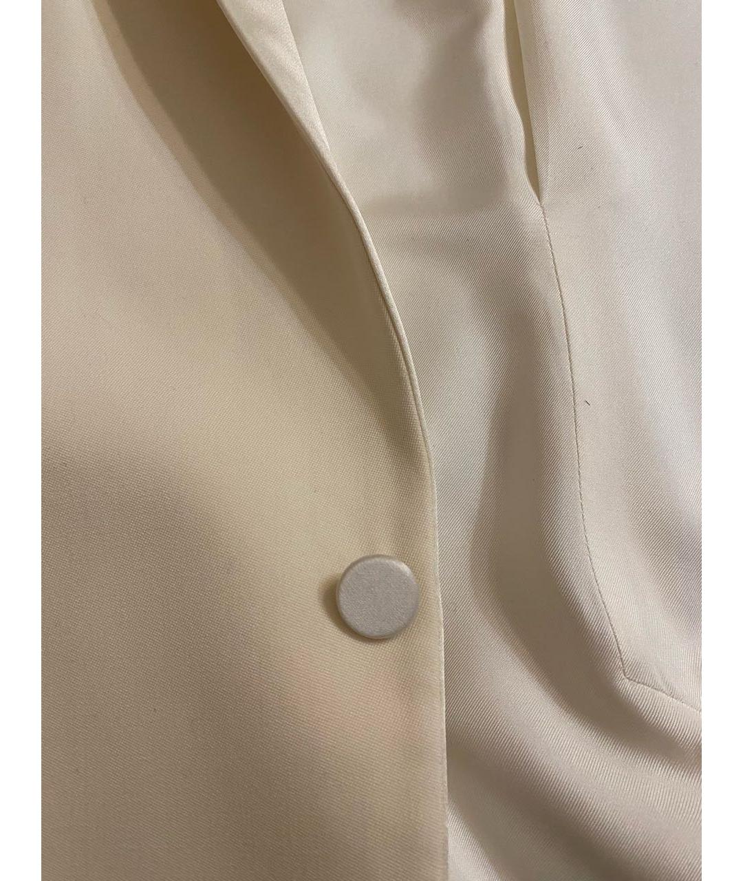 SAINT LAURENT Белый шерстяной жакет/пиджак, фото 3