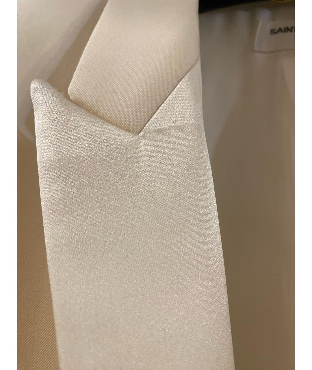 SAINT LAURENT Белый шерстяной жакет/пиджак, фото 4
