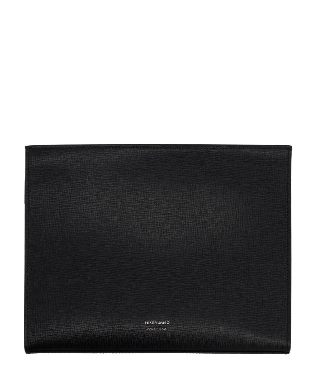 FERRAGAMO Черная кожаная папка для документов, фото 2