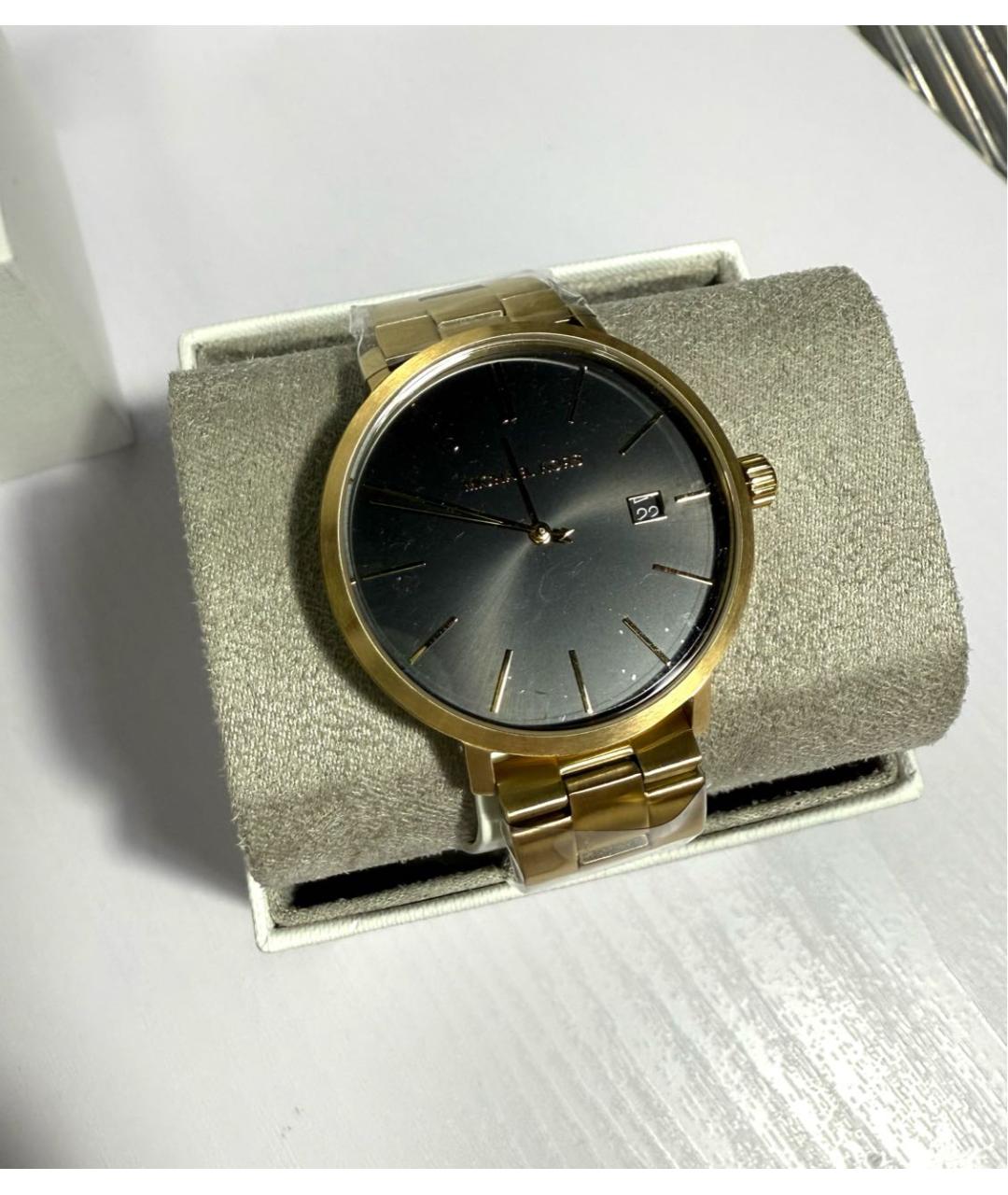 MICHAEL KORS Золотые стальные часы, фото 3