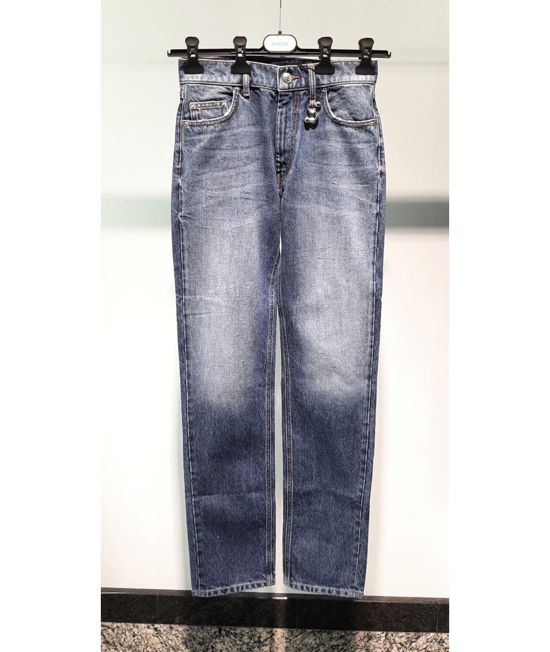 SPORTMAX Голубые хлопковые джинсы слим, фото 3