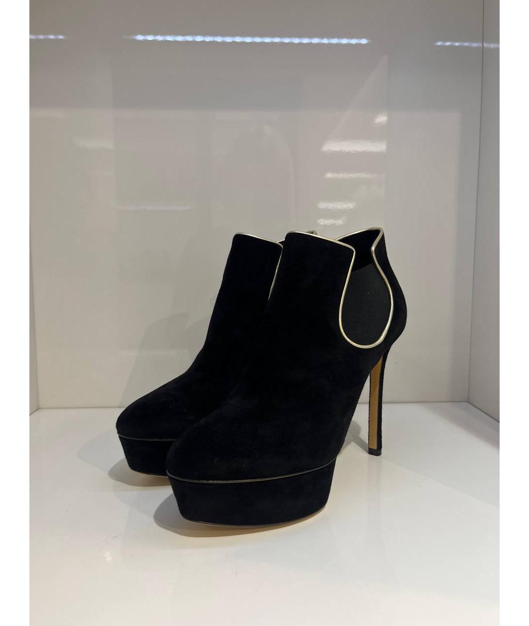 CASADEI Черные замшевые ботильоны, фото 2