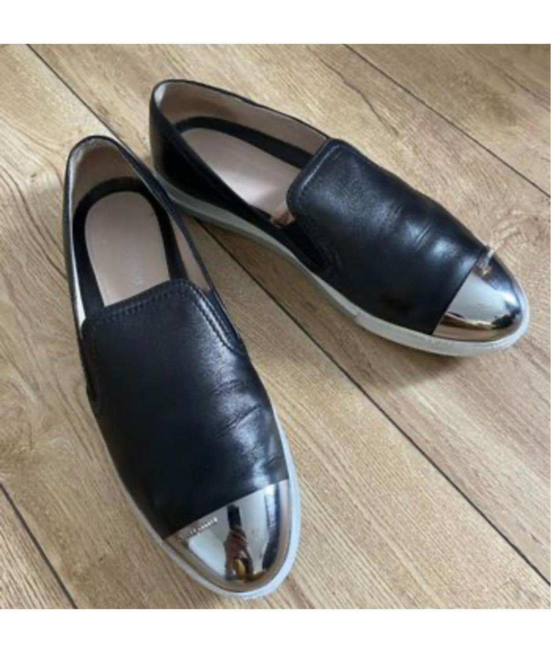 MIU MIU Черные кожаные лоферы, фото 6