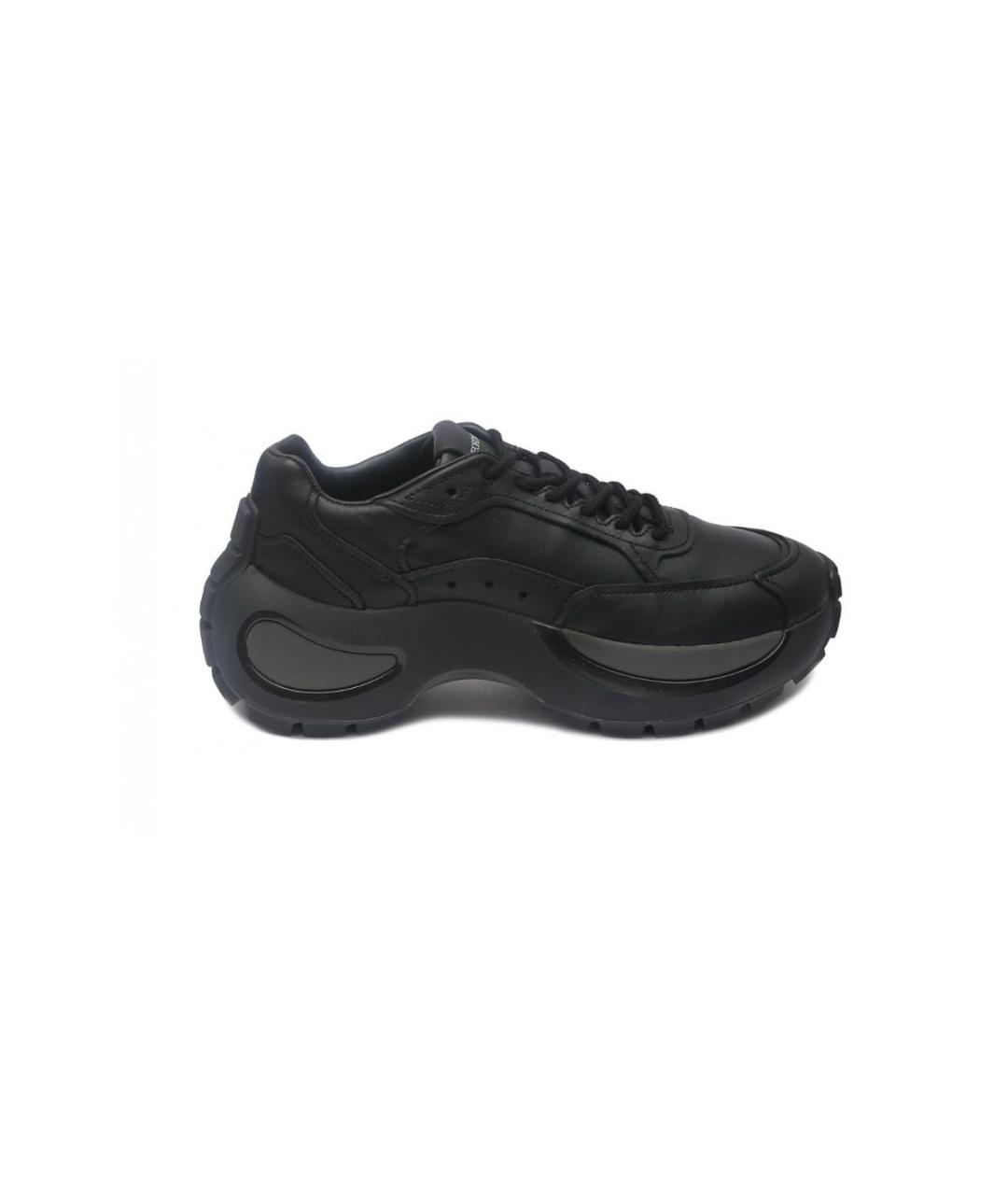 SPORTMAX Черные кожаные кроссовки, фото 1