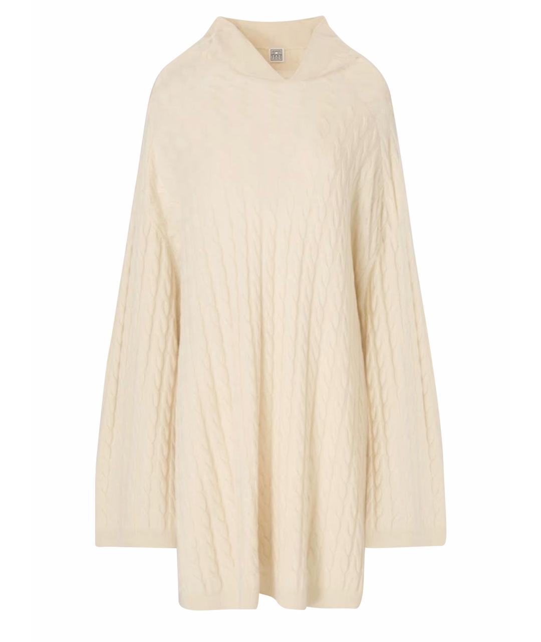 TOTEME Бежевый шерстяной джемпер / свитер, фото 1