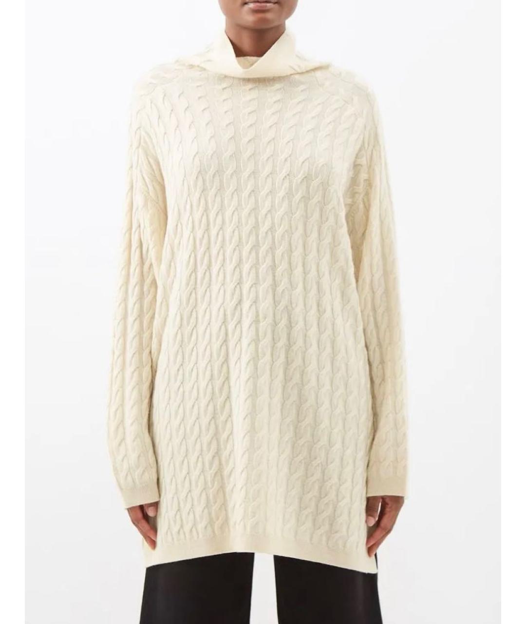 TOTEME Бежевый шерстяной джемпер / свитер, фото 8