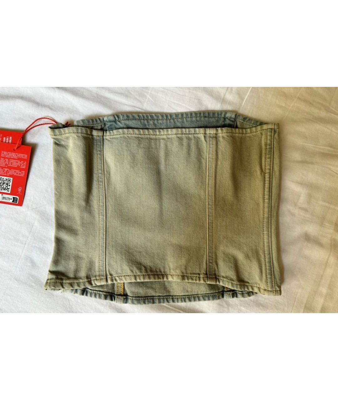 DIESEL Бежевый деним корсет, фото 4