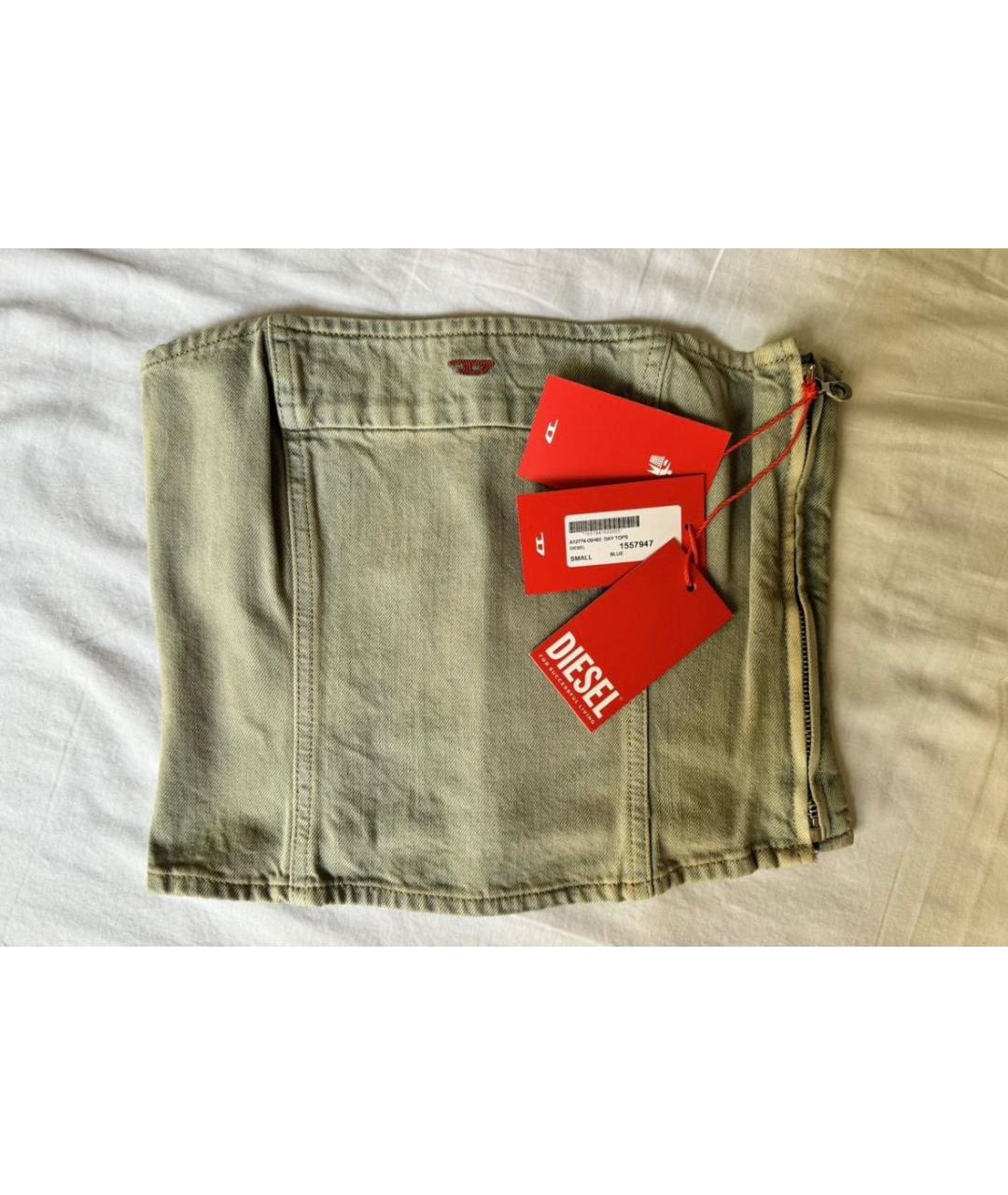 DIESEL Бежевый деним корсет, фото 9