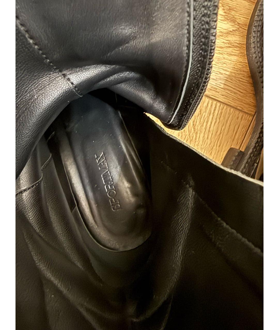 SPORTMAX Черные полусапоги из лакированной кожи, фото 7