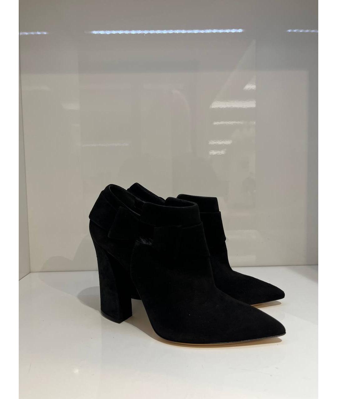 CASADEI Черные замшевые ботильоны, фото 4