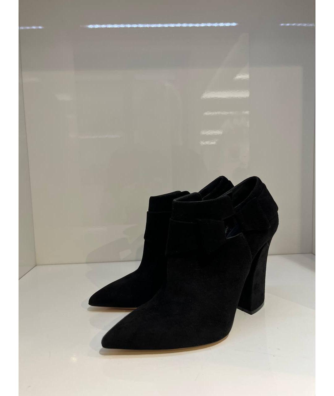 CASADEI Черные замшевые ботильоны, фото 2