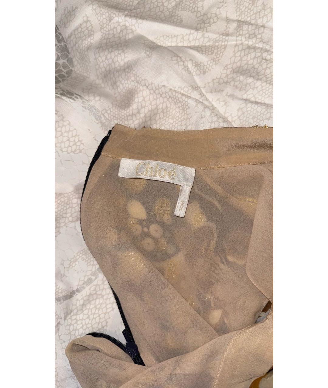 CHLOE Мульти шелковое вечернее платье, фото 3