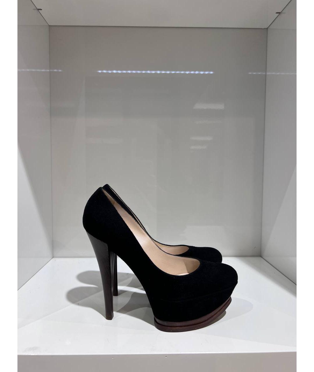 CASADEI Черные замшевые туфли, фото 3