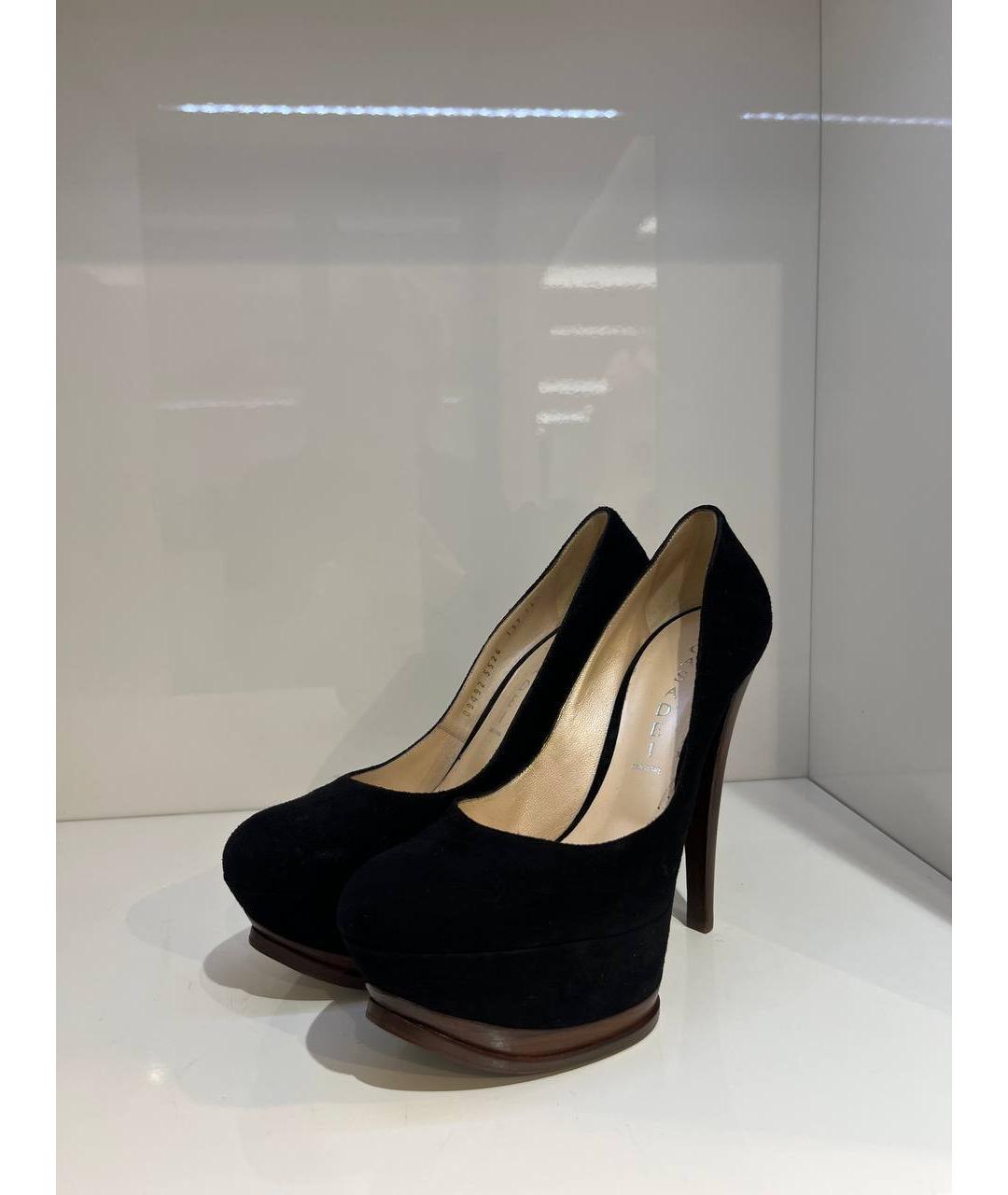 CASADEI Черные замшевые туфли, фото 2