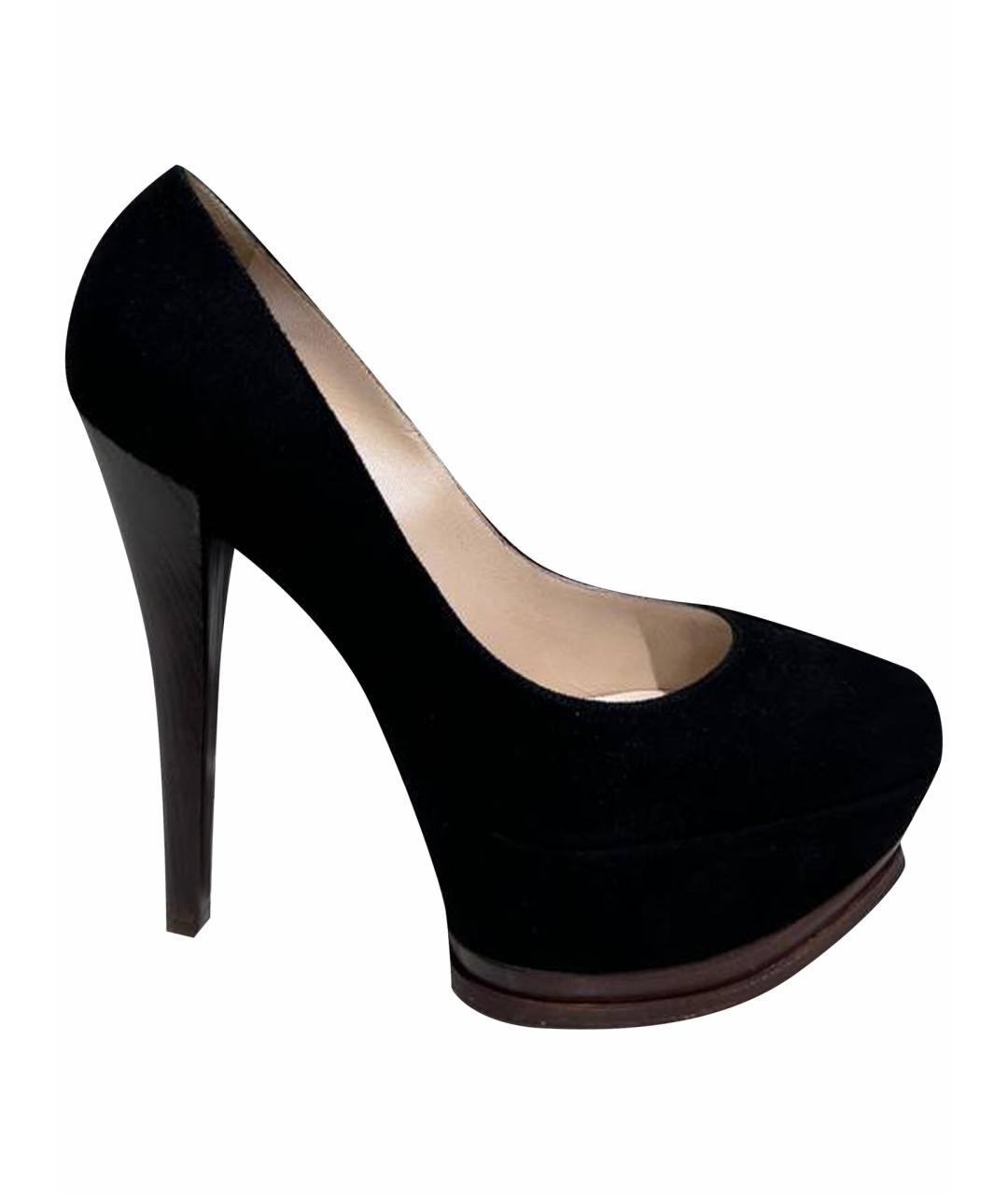 CASADEI Черные замшевые туфли, фото 1