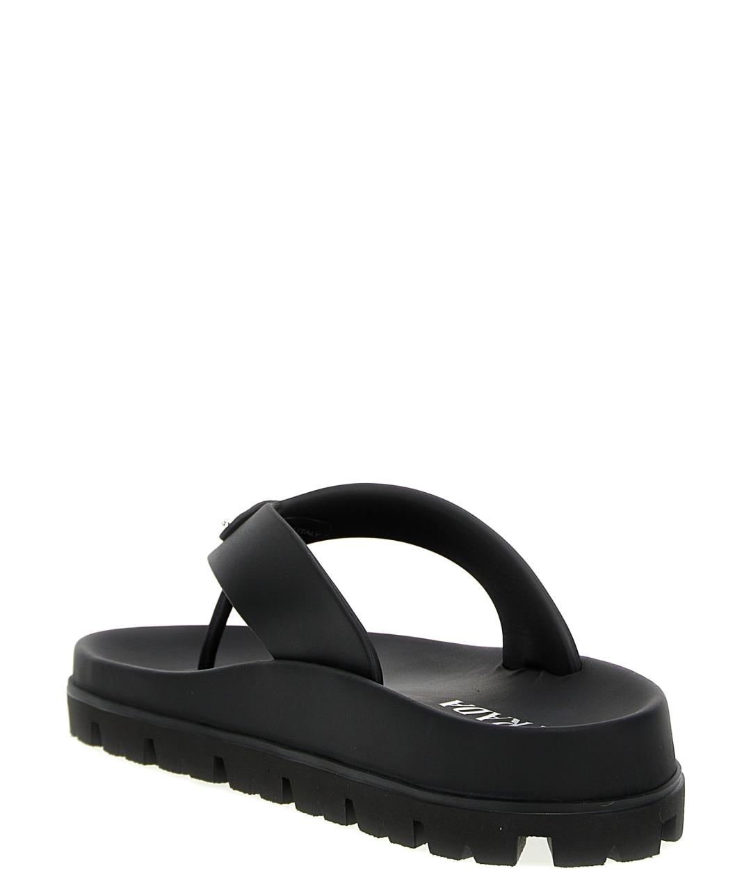 PRADA Черные сандалии, фото 2