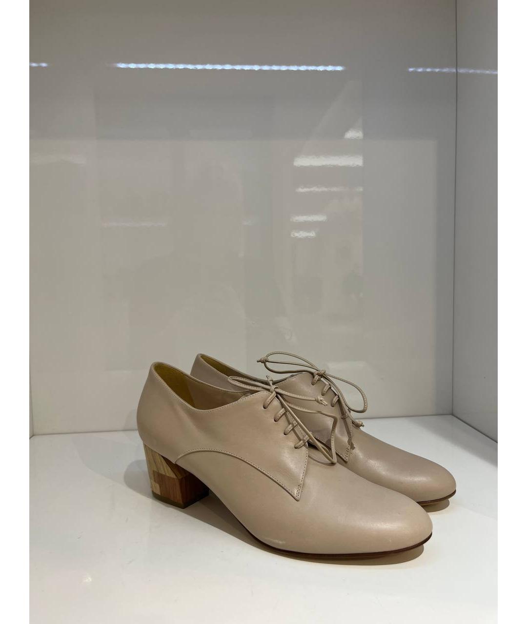 CASADEI Бежевые кожаные туфли, фото 4