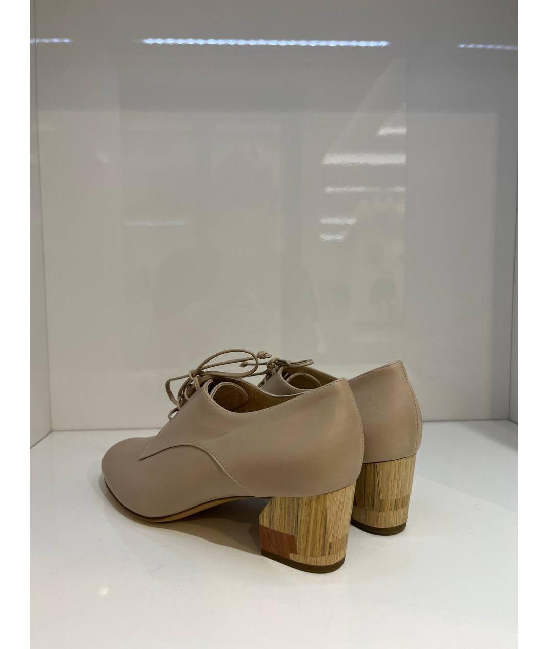 CASADEI Бежевые кожаные туфли, фото 3