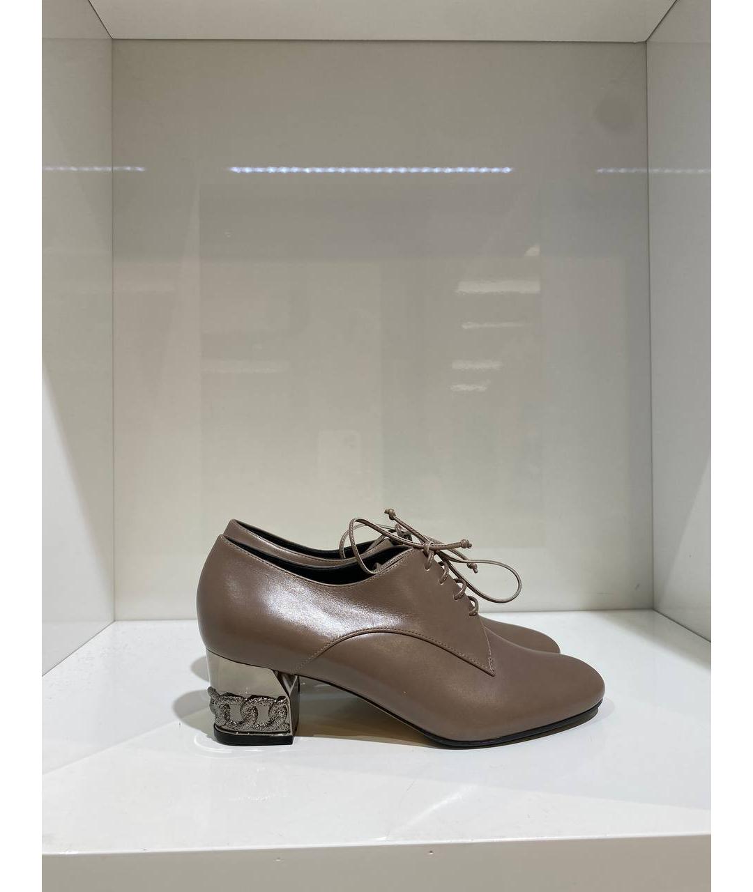 CASADEI Коричневые кожаные ботильоны, фото 4