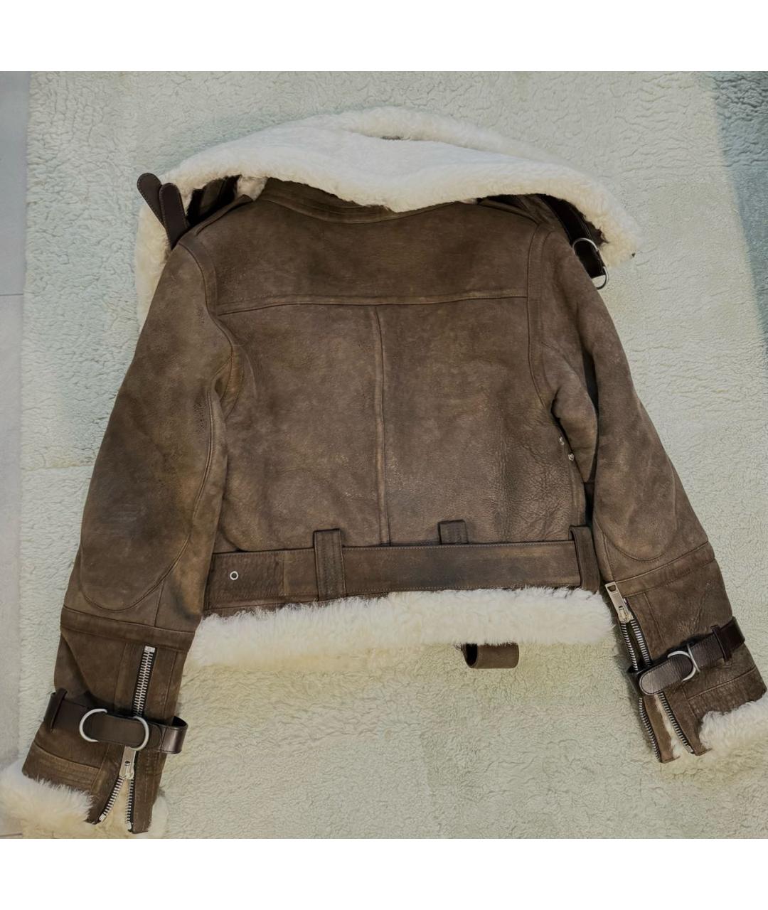 BURBERRY Коричневая замшевая дубленка, фото 2