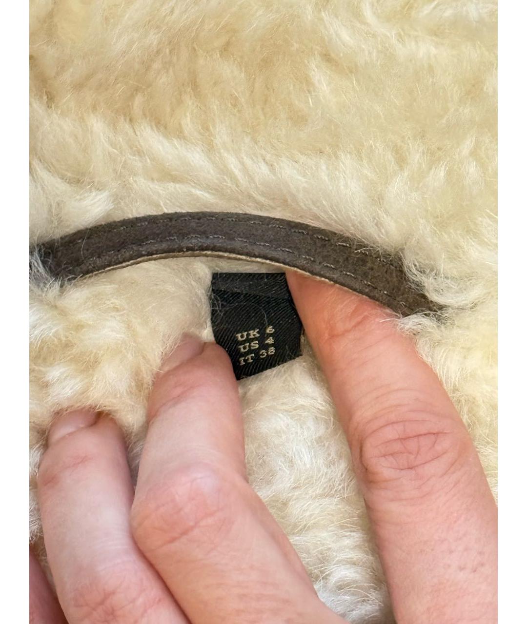 BURBERRY Коричневая замшевая дубленка, фото 4