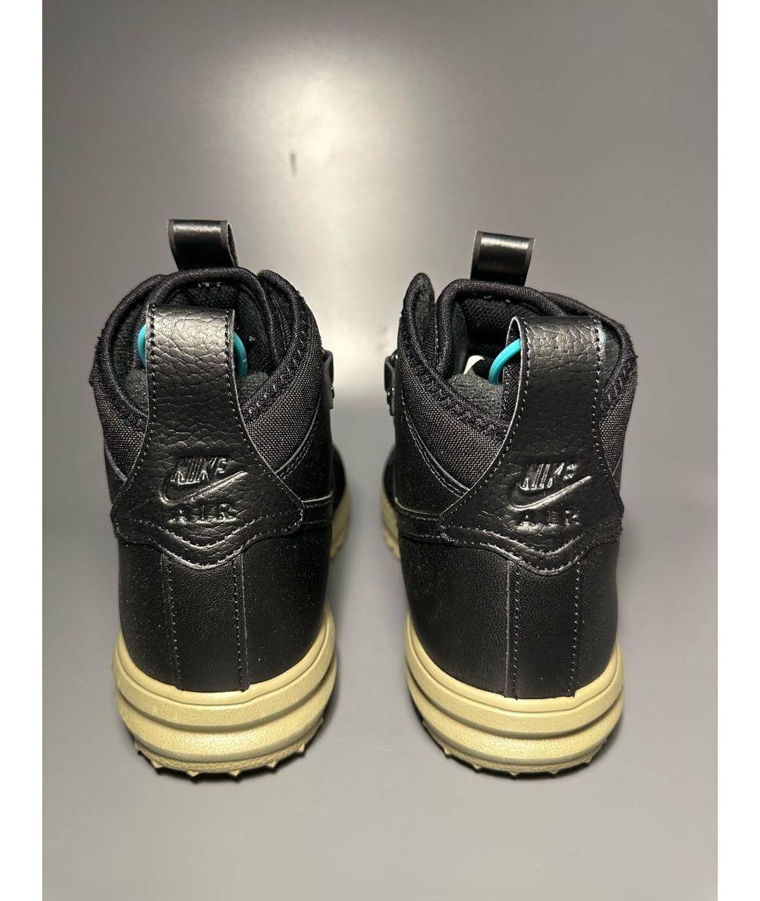 NIKE Черные кожаные высокие ботинки, фото 4