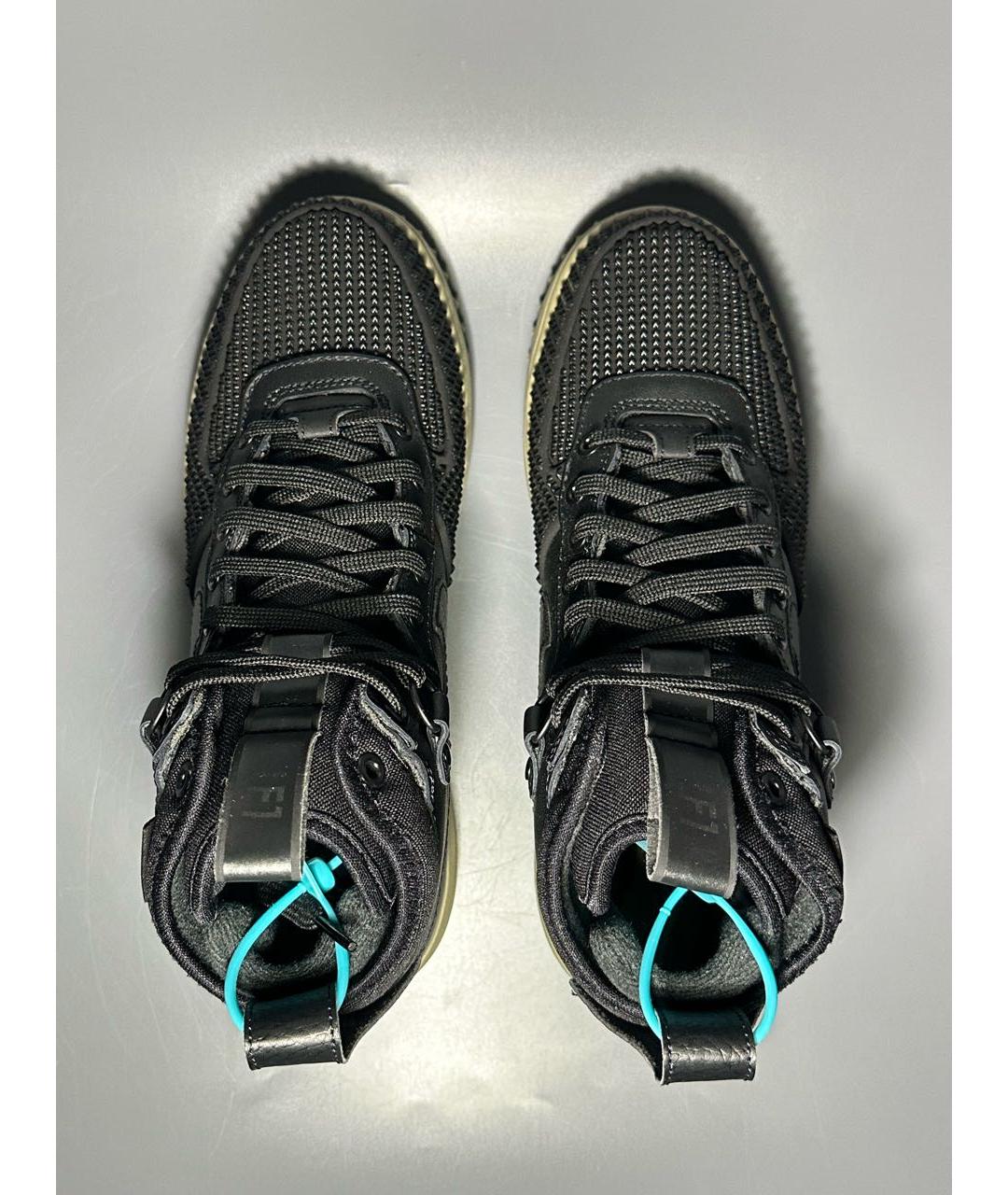 NIKE Черные кожаные высокие ботинки, фото 3