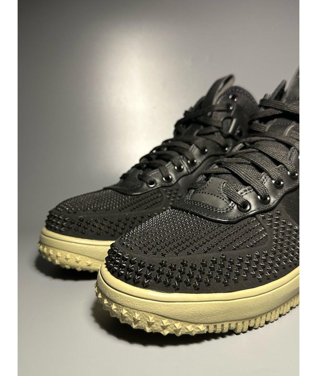 NIKE Черные кожаные высокие ботинки, фото 8