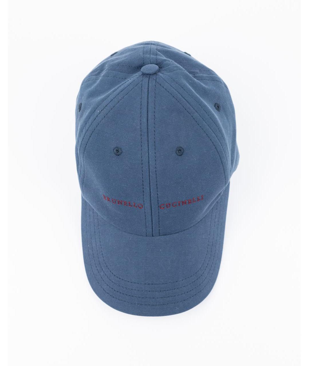 BRUNELLO CUCINELLI Синяя хлопковая кепка/бейсболка, фото 2