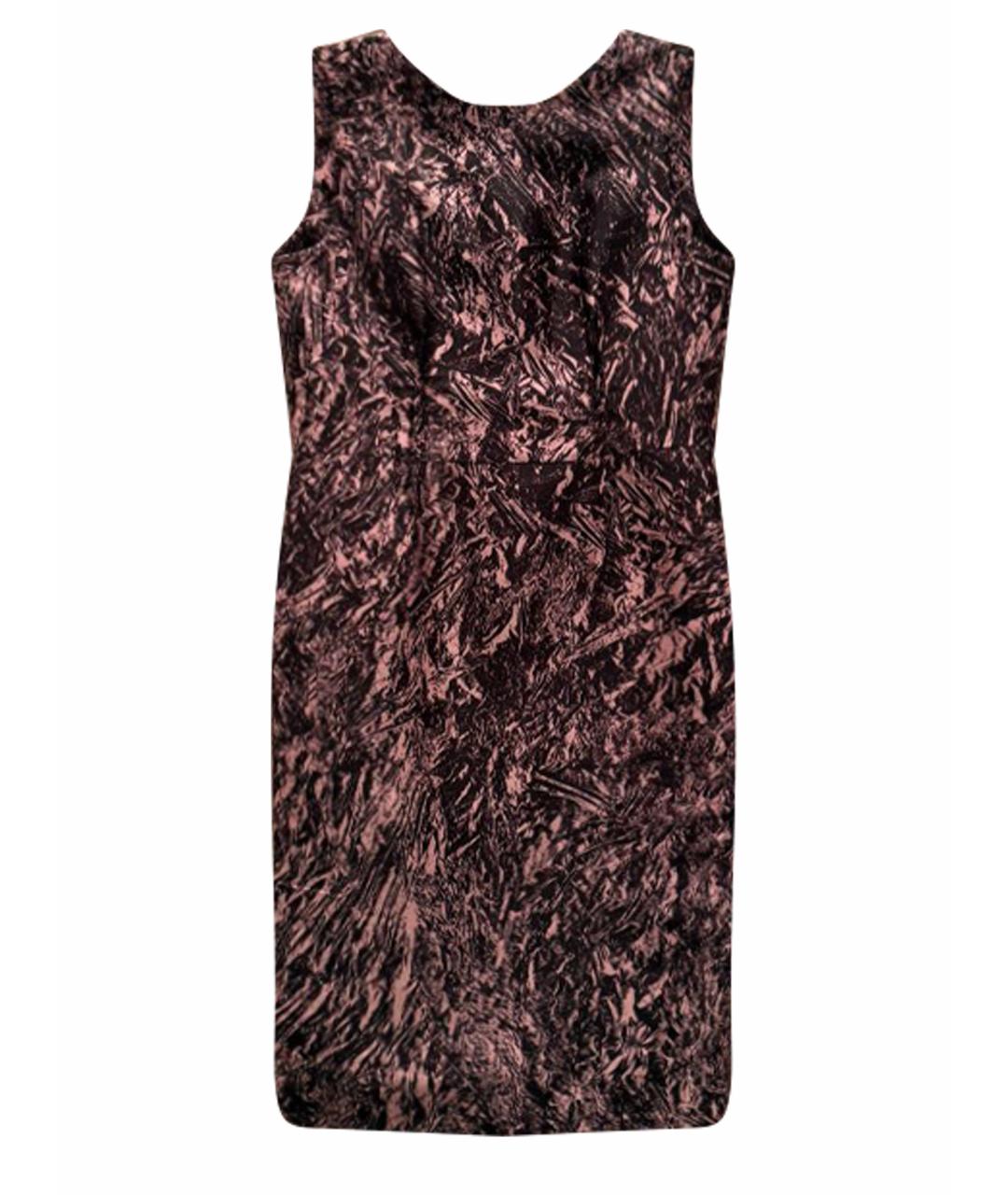 ALEXANDER MCQUEEN Розовое полиэстеровое коктейльное платье, фото 1