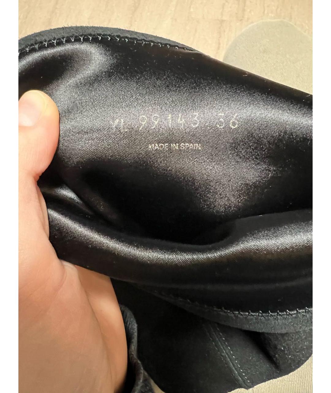 STUART WEITZMAN Черные замшевые ботфорты, фото 4